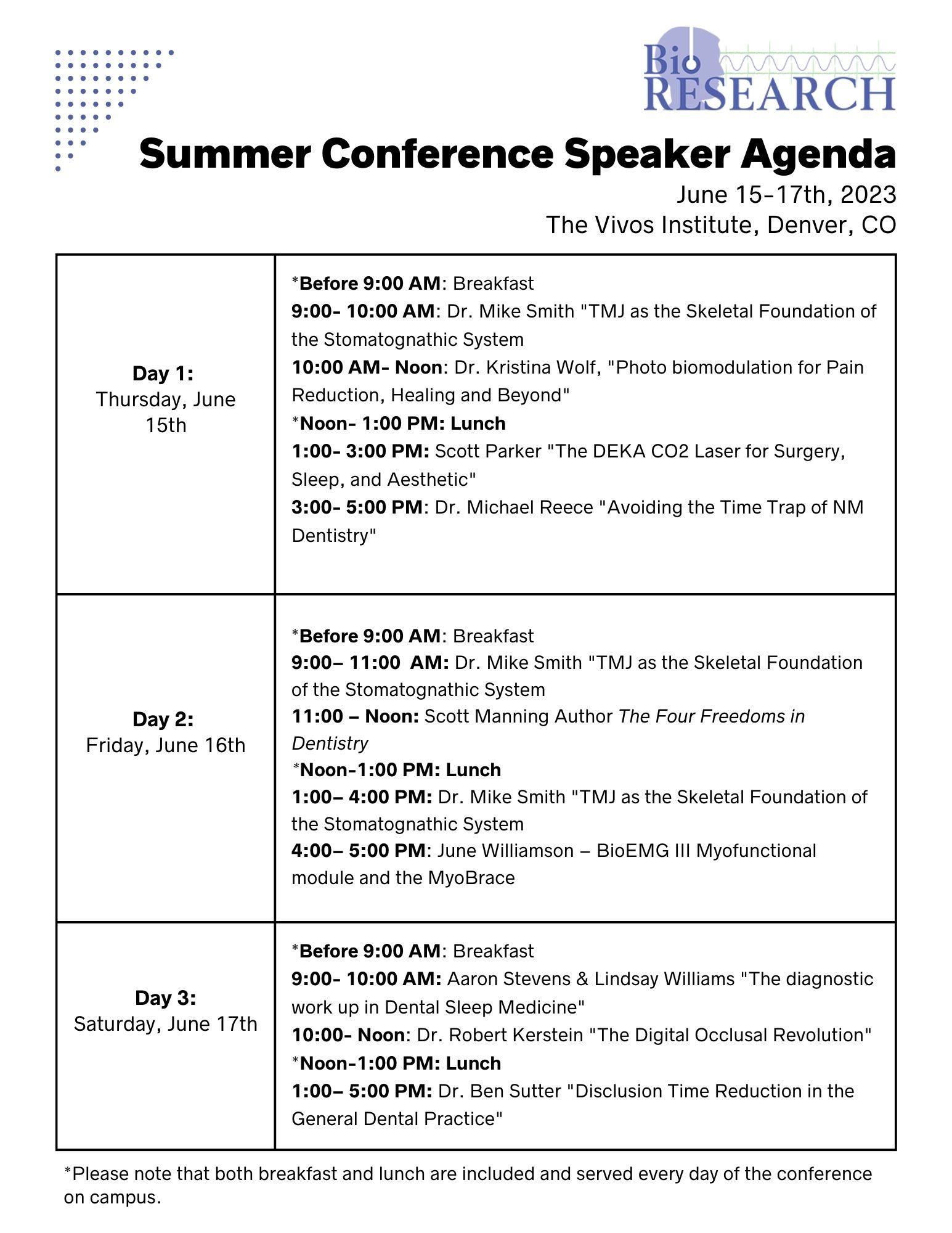 Summer Conference Speaker Agenda (1)